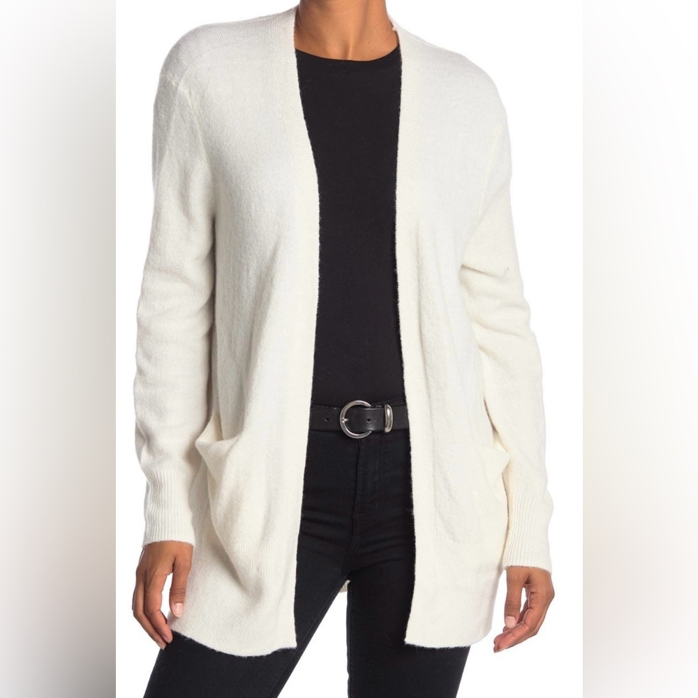 Madewell Cream Cozy Walker Merino Wool/Alpaca Blend Cardigan large